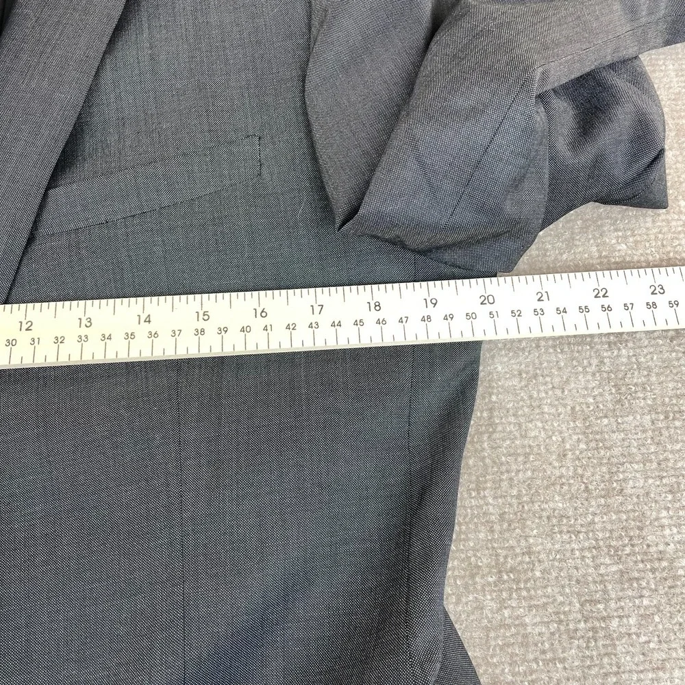 Calvin Klein Blazer Jacket Mens 44R Gray Extreme‎ Slim Fit Peak Lapel Business
